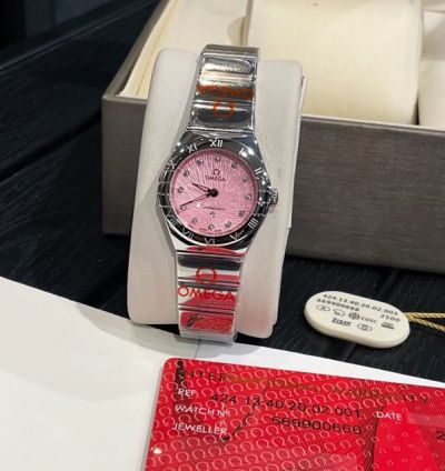 Replica Omega Constellation 28MM New Style Pink Dial Watch